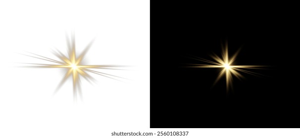 Vector transparent sunlight with lens flare effect. Overlays, overlay, light, Sun, sunrays, overlays, light transitions, lens flare, light leaks and glare in PNG format. PNG sunlight flare light effec