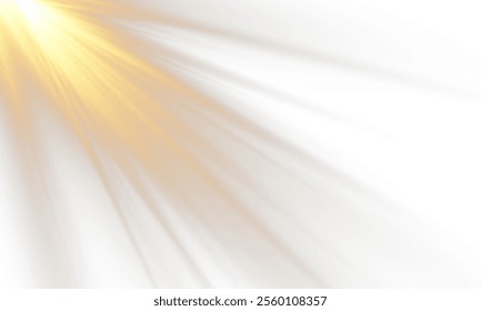 Vector transparent sunlight with lens flare effect. Overlays, overlay, light, Sun, sunrays, overlays, light transitions, lens flare, light leaks and glare in PNG format. PNG sunlight flare light effec