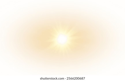 Vector transparent sunlight with lens flare effect. Overlays, light, Sun, sunrays, overlays, light transitions, lens flare, light leaks and glare in PNG format. PNG sunlight flare light.