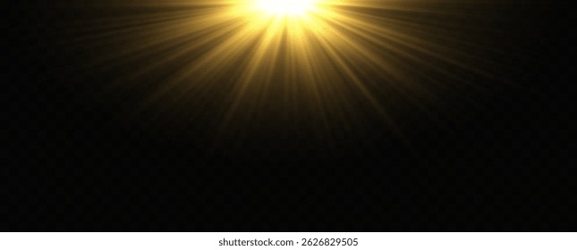 Vector transparent sunlight with lens flare effect. light, Sun, sunrays, lens flare,
gold,
yellow rays