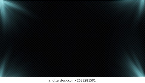 Vector transparent sunlight with special glare effect.Shining highlights