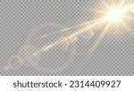 Vector transparent sunlight special lens flare light effect. Stock royalty free vector illustration. PNG	