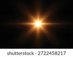 Vector transparent sunlight special lens flash light effect.front sun lens flash. Vector blur in the light of radiance. Element of decor.