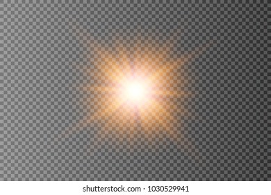 Vector transparent sunlight special lens flare light effect.