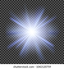 Vector transparent sunlight special lens flare light effect