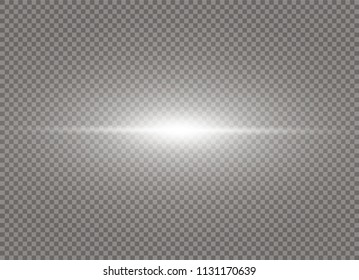 Vector transparent sunlight special lens flare light effect. Sun flash.