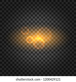 Vector transparent sunlight special lens flare light effect. Vector stock illustration.