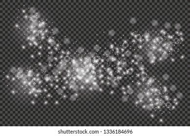Vector transparent sunlight special lens flash light effect.front sun lens flash. Vector blur in the light of radiance. Element of decor.