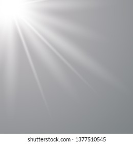 Vector transparent sunlight special lens flare light effect. Vector illustration eps 10.