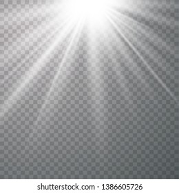 Vector transparent sunlight special lens flare light effect. lens flare light effect. Vector illustration eps 10. 