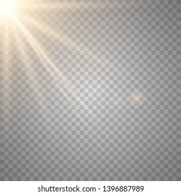Vector transparent sunlight special lens flare light effect. lens flare light effect. Vector illustration eps 10. 
