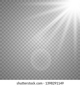 Vector transparent sunlight special lens flare light effect. lens flare light effect. Vector illustration eps 10. 