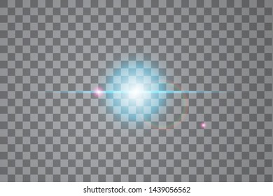 Vector transparent sunlight special lens flare light effect
