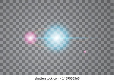 Vector transparent sunlight special lens flare light effect