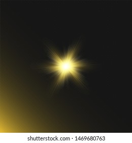 Vector transparent sunlight special lens flare light effect.