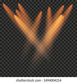 Vector transparent sunlight special lens flare light effect