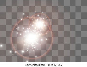 Vector transparent sunlight special lens flash light effect.front sun lens flash. Vector blur in the light of radiance. Element of decor