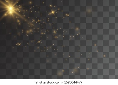 Vector transparent sunlight special lens flash light effect.front sun lens flash. Vector blur in the light of radiance. Element of decor.