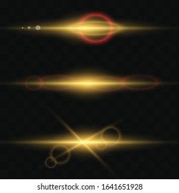 Vector transparent sunlight special lens flare light effect.