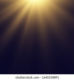 Vector transparent sunlight special lens flash light effect.front sun lens flash