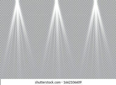 Vector transparent sunlight special lens flash light effect.front sun lens flash. Vector blur in the light of radiance. Element of decor.