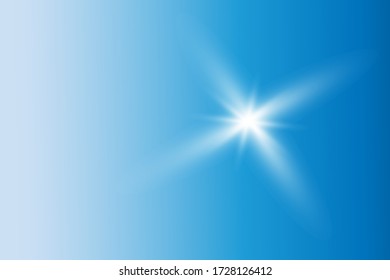 Vector transparent sunlight special lens flash light effect.