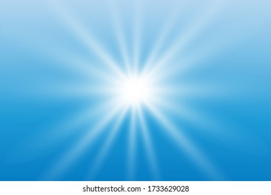 Vector transparent sunlight special lens flash light effect.