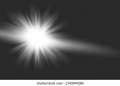 Vektor-transparenter Sonnenlicht-Spezialbeleuchtungs-Lichteffekt
