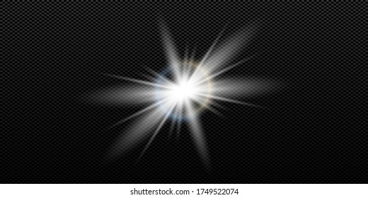 Vektor-transparenter Sonnenscheinwerfer, Spezialobjektiv-Blitzlicht-Effekt