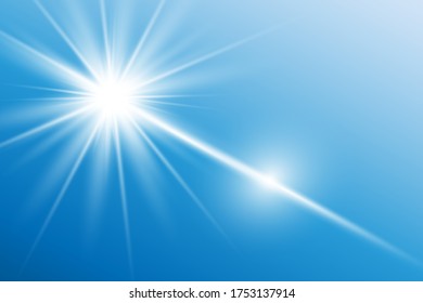 Vektor-transparenter Sonnenscheinwerfer, Spezialobjektiv-Blitzlicht-Effekt