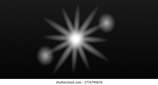 Vector transparent sunlight special lens flare light effect.