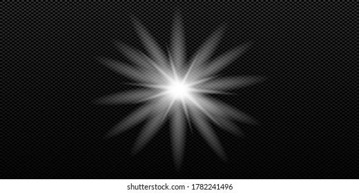 Vector transparent sunlight special lens flare light effect.
