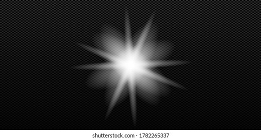 Vector transparent sunlight special lens flare light effect.
