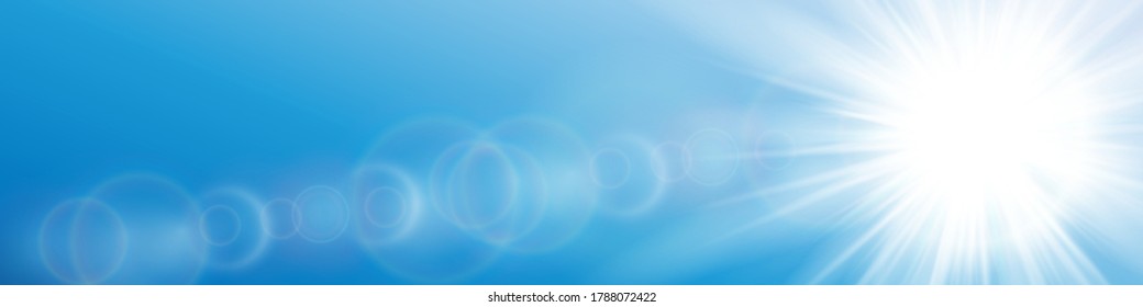 Efecto de la luz especial de la lente de la luz solar transparente del vector.