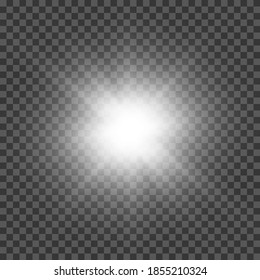 Efecto de la luz especial de la lente de la luz solar transparente del vector