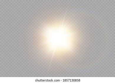 Vector transparent sunlight special lens flare light effect