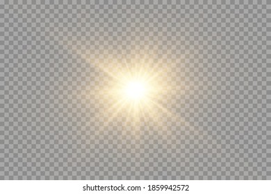 Vector transparent sunlight special lens flare light effect