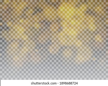 Efecto de luz de flash especial de lente de luz solar transparente.flash de lente solar frontal. El vector se desdibuja a la luz de la radiación. Elemento de decoración. Rayos estelares horizontales y luz reflectante.