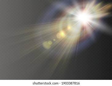 Vector Transparent Sunlight Special Lens Flare.