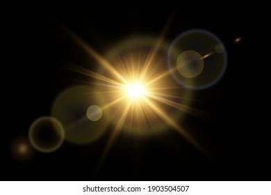 Vector Transparent Sunlight Special Lens Flare Light Effect. PNG. Vector Illustration