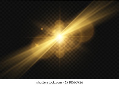 Vector transparent sunlight special lens flash light effect.front sun lens flash. Vector blur in the light of radiance. Element of decor.