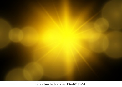 Vector transparent sunlight special lens flash light effect.front sun lens flash. Vector blur in the light of radiance. Element of decor. Horizontal stellar rays and searchlight.
