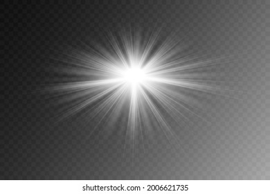 Efecto de la luz especial de la lente de la luz solar transparente del vector. Papúa Nueva Guinea. ... Ilustración del vector