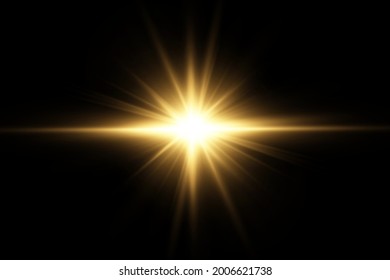 Vector transparent sunlight special lens flare light effect. PNG. Vector illustration .