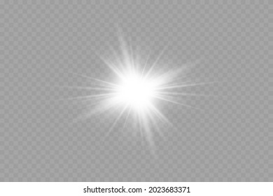 Vector transparent sunlight special lens flare light effect.PNG. Vector illustration