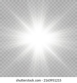 Efecto de la luz especial de la lente de la luz solar transparente del vector. Papúa Nueva Guinea. Ilustración del vector	
