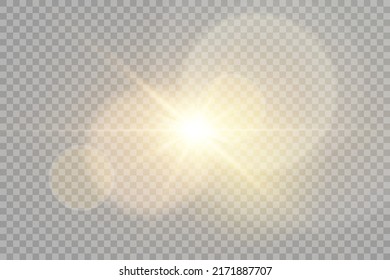 Vector transparent sunlight special lens flare light effect. Stock royalty free vector illustration. PNG