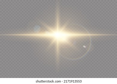 Vector transparent sunlight special lens flare light effect