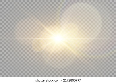 Vector transparent sunlight special lens flare light effect. Stock royalty free vector illustration. PNG
