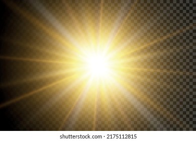 Vektortransparentes Sonnenlicht Sonderobjektiv Blitzlichteffekt.Frontlinse Blitz. Vektorunschärfe im Licht der Strahlung. Dekor.
